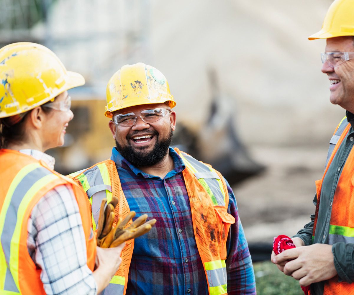 Construction-workers-speaking-outside