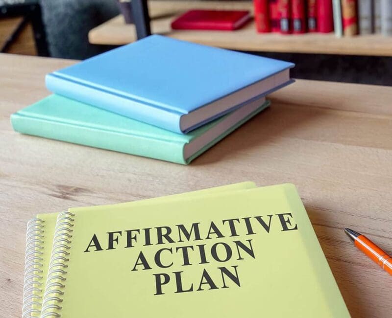 Affirmative-Action-plan-on-a-desk