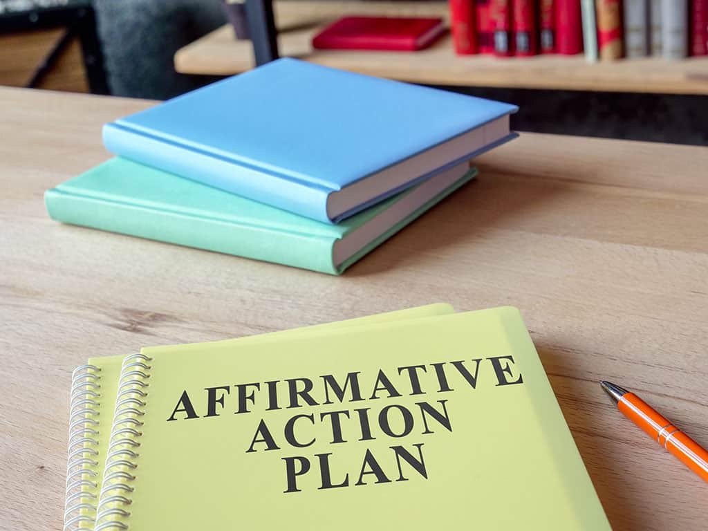 Affirmative-Action-plan-on-a-desk